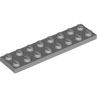 Lego destička 2x8, světle modro šedá (4211406)
